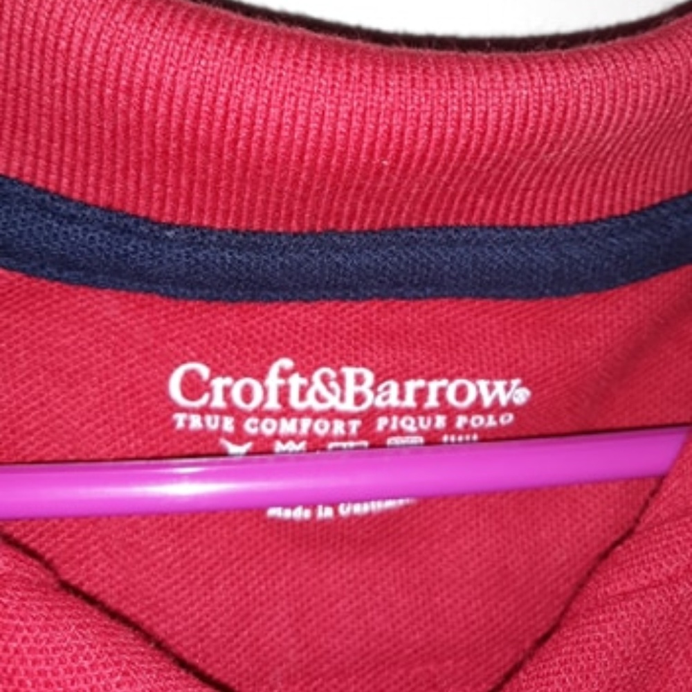 Croft/Barrow red polo shirt - Picture 6 of 6